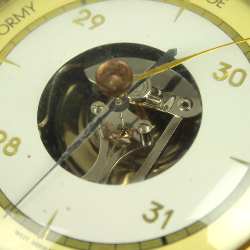 Vintage Broadway Brass Barometer West Germany Weather Instrument Wall Hanging - Picture 7 of 12